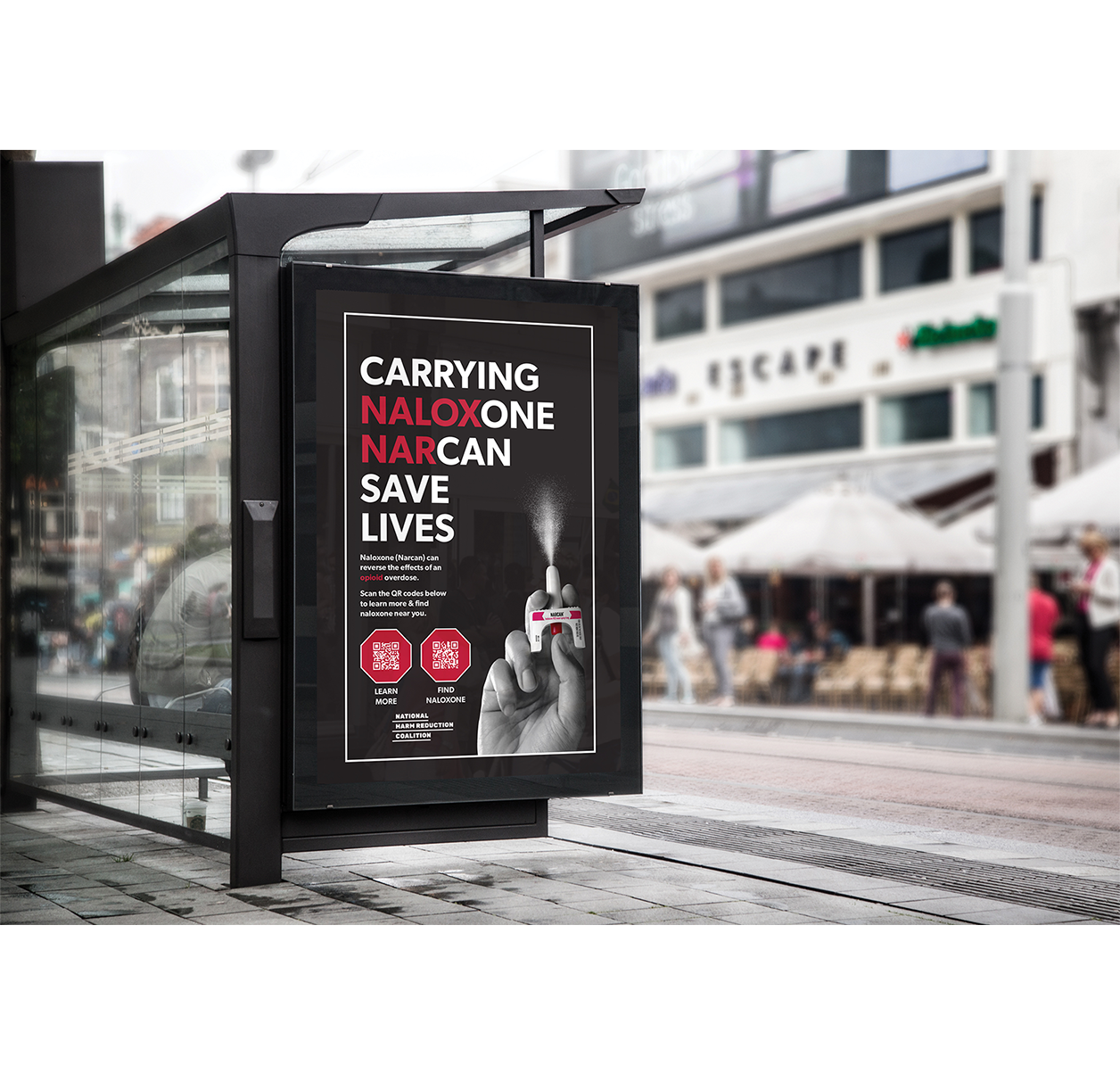 Bus Stop Poster Mockup