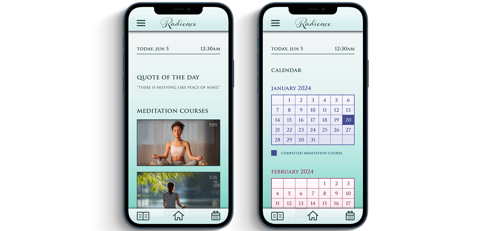 Home/Calendar Mockup